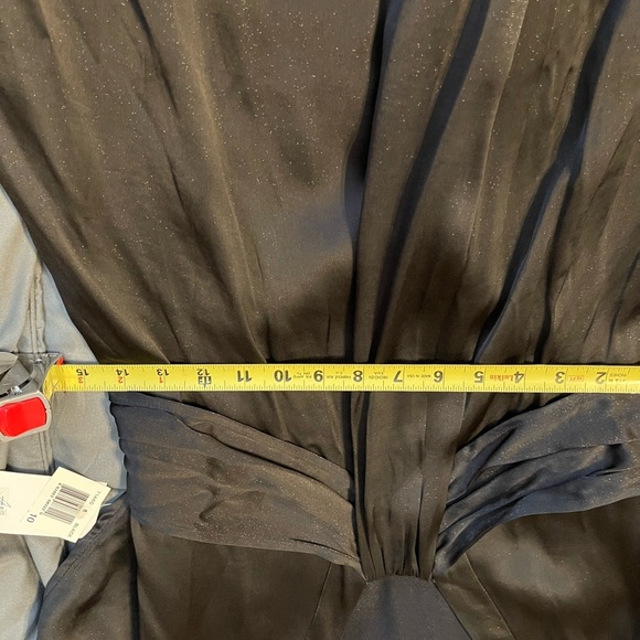 Satin Vintage Empire waist/ Tie back Dress. Maxi length - Picture 9 of 9